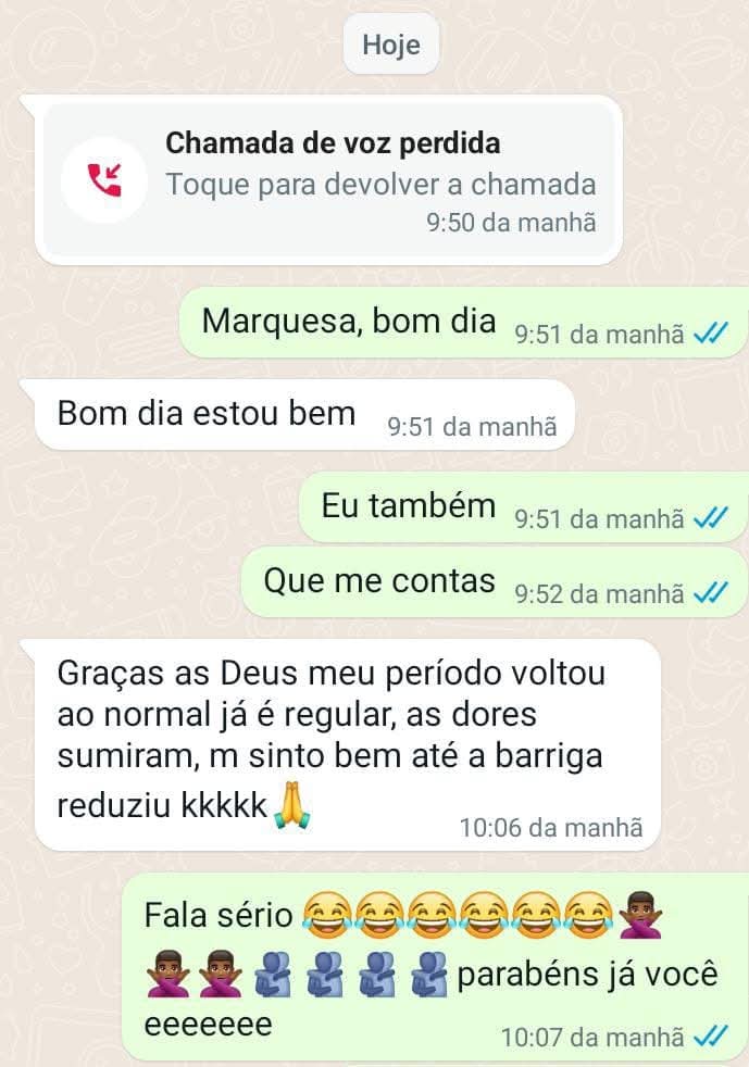 Depoimento: Período voltou ao normal